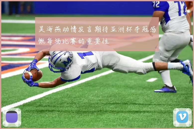 吴海燕动情发言期待亚洲杯夺冠感慨每场比赛的重要性